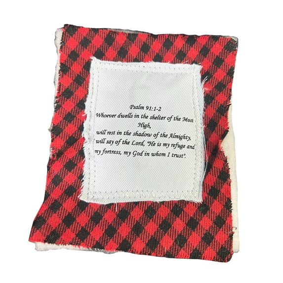 Wadada Prayer Quilt with Cross Inside, Handmade Sew Individually Colorful Quilts, Symbolism Poems Quilts, MiniScripture Quilts Pocket Prayer Cross, Remembrance Gifts for Family (4.7x3.9 in)