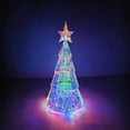 thumbnail image 1 of Wadada Prismatic Iridescent Christmas Tree, Desktop Christmas Tree with LED Lights, Colorful Glow Lights Prismatic Christmas Decorations Indoor, for Kids Girls Families (Christmas Tree), 1 of 8