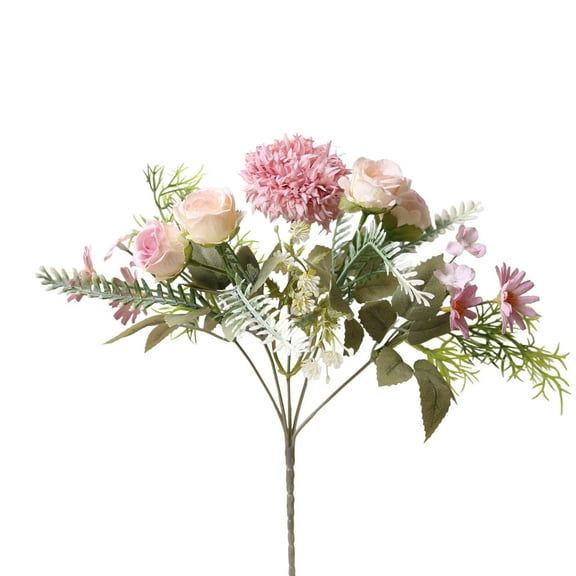 Wadada Silk Peonies Artificial Fake Flowers Bouquet for Rustic Home Decoration, Floral Bridal Bouquets Wedding Arrangement Table Centerpieces Faux Flower Indoor Decor Plants Props (Purple)