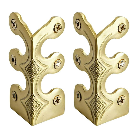 Wadada Skiffers Baseboard Corner Protectors, Baseboard Corner Protectors Solid Brass Skirting Board Corner Protectors, Vintage Metal Corner Protector Decorative Protector Cover (2PCS)