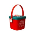thumbnail image 1 of Wadada Small Christmas Buckets Plastic, Christmas Decorations Bucket pails, Christmas Candy Buckets with Handles and Lid, for Candy Favors Treat Gifts Xmas Party Home Table Decor (4.3x3.7 Inch), 1 of 6