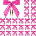 thumbnail image 1 of Wadada Small Velvet Christmas Bows for Christmas Tree Xmas Decoration Velvet Clip on Bow Ornaments,Home Decor, Wreath, Gift Wrapping, Crafts, Wedding, Party (24, Hot Pink), 1 of 9