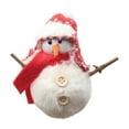 thumbnail image 1 of Wadada Snowman Christmas Tree Decorations Christmas Plush Snowman Ornaments Winter Soft Stuffed Animal Toy Hanging Ornaments for Christmas Tree Pendant Party Favors Plushie Gift (Red), 1 of 6