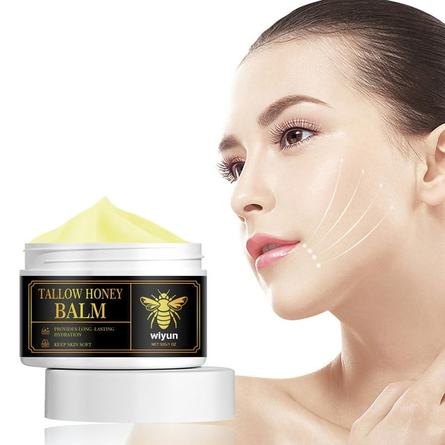 Wadada Tallow and Honey Balm for Face, Beef Tallow Cream with Raw Honey