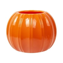 Wadada Thanksgiving Creative Pumpkin Shape Ceramic Vase, Pumpkin Planter Fall Harvest Decoration, for Flower Dry Flower Hydroponic Planter Decorative Vase, Home Room Office Party Wedding Vase