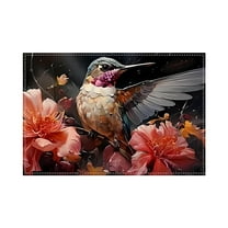 Wadada Valentine's Day Rose Placemats 12x18 Inches, Rose Love Heart Red Seasonal Farmhouse Burlap Indoor Kitchen Anniversary Wedding Dining Valentines Table Decorations for Home Party