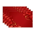 thumbnail image 1 of Wadada Valentines Day Placemats 18x12 Inches, Heart Love Red Table Decor, Burlap Farmhouse Indoor Outdoor Holiday Anniversary Decoration Mats for Home Party (1PCS), 1 of 6