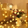 thumbnail image 1 of Wadada White LED Rose Flower String Lights, 10 ft Flower Fairy String Light 30 LED Garland Lights for Romantic Mother's Day Decoration Holiday Party Wedding, Valentine's, Birthday, Christmas, 1 of 6