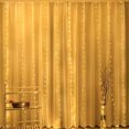 thumbnail image 1 of Wadada Window Curtain String Lights, LED 8 Lighting Modes Fairy Copper Light with Remote, USB Powered Waterproof for Christmas Bedroom Party Wedding Home Garden Wall Decorations, 1 of 7