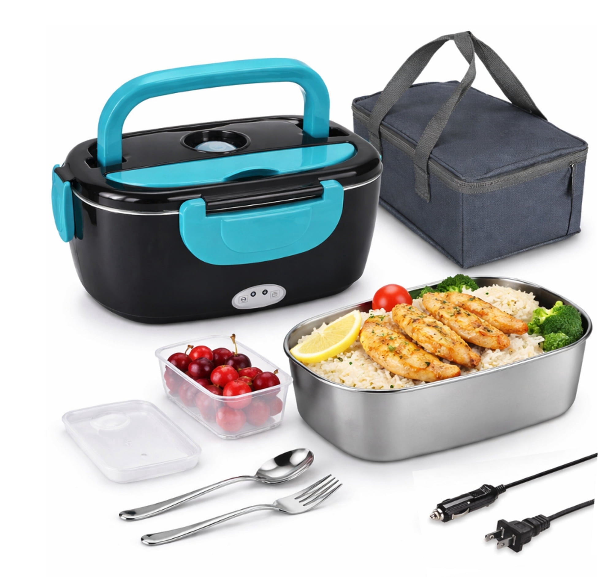Wadan Electric Lunch Box Food Heater for Adults, 1.5L Stainless Steel ...