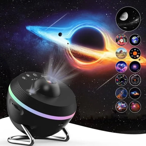 Wadan Galaxy Star Projector 13-in-1 Planetarium Night Light with Timer, RGB Effects for Kids, Adults, Bedroom/Home ceiling decor