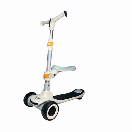 Zerak Kick Scooter with Removable Seat and Adjustable Height – Front & Rear Lights, Music, and Light-Up Wheels for Ages 3–8