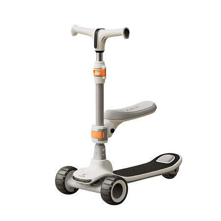 Wadan Kick Scooter with Removable Seat and Adjustable Height – Front & Rear Lights, Music, and Light-Up Wheels for Ages 3–8