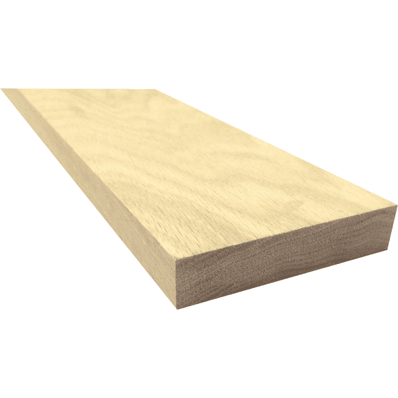 Waddell Manufacturing Waddell 1 In. x 4 In. x 4 Ft. Red Oak Board Residential Use, Standard Application