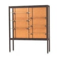 thumbnail image 1 of Waddell 11405-CK-BZ Challenger 60 x 66 x 16 in. Aluminum Legs Display Case, Cork Back - Dark Bronze, 1 of 1