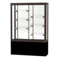 thumbnail image 1 of Waddell 13404-WB-BZ Challenger 48 x 66 x 16 in. Black Laminate Base Display Case, White Back - Dark Bronze, 1 of 1