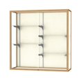 thumbnail image 1 of Waddell 2040-4-PB-GD Champion 48 x 48 x 16 in. Wall Case with Four 14 in. Half-Length Shelves, Plaque Back - Champagne Gold, 1 of 1