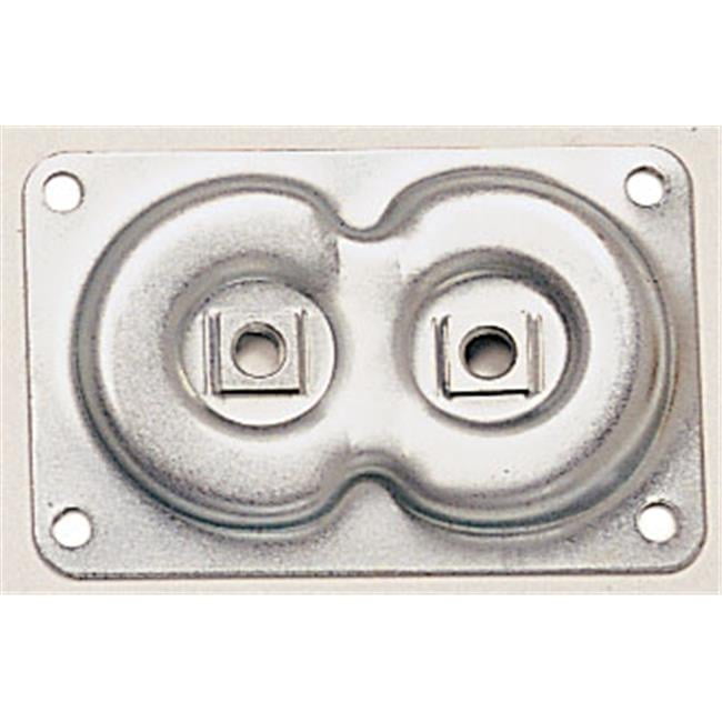 Waddell 2750 3-11/16in.L x 2-3/8in.W Steel Dual Top Plate