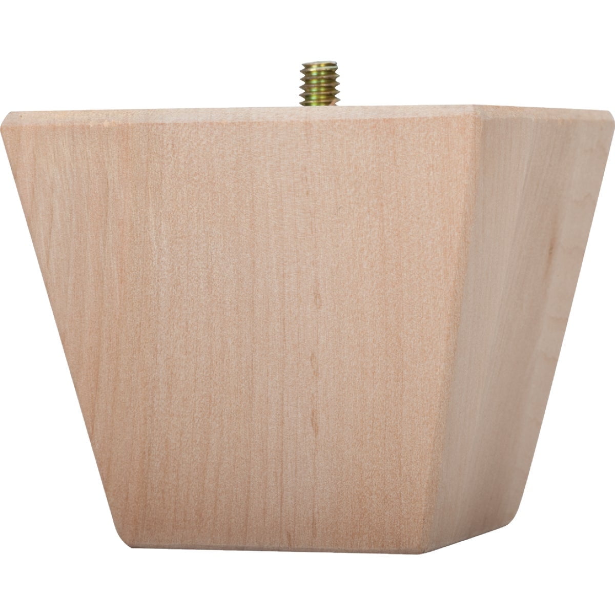 3.5" Unfinished Hardwood Contemporary Bun Foot
