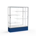 thumbnail image 1 of Waddell 375MB-SN-NY Spirit 60 x 72 x 16 in. Navy Base Floor Display Case with 5 ft. Length&#44; Mirror Back - Satin, 1 of 7
