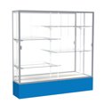 thumbnail image 1 of Waddell 376MB-SN-RY Spirit 72 x 72 x 16 in. Royal Blue Base Floor Display Case with 6 ft. Length, Mirror Back - Satin, 1 of 7