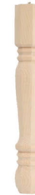 6" Traditional Pine Table Legs with Hanger Bolt