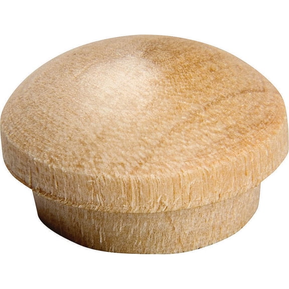 Waddell 8400.31 OAK CS Screw Hole Button, 5/16 in, Oak