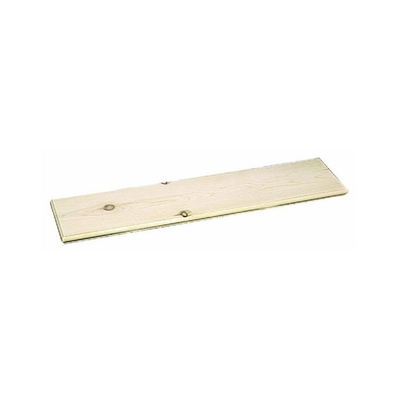 Waddell Manufacturing Unfinished Pine Shelf - Rectangle, 1 Tier - 7" x 24"