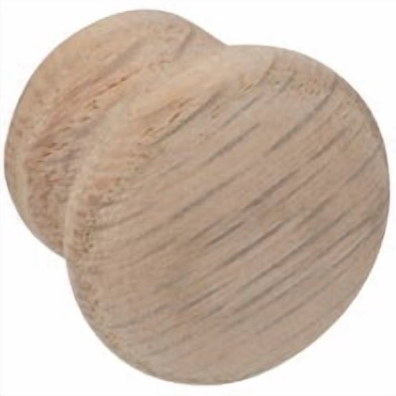 Waddell Mfg Co Do it Oak Round Knob - Pack of 8 Bulk Buy Multipack