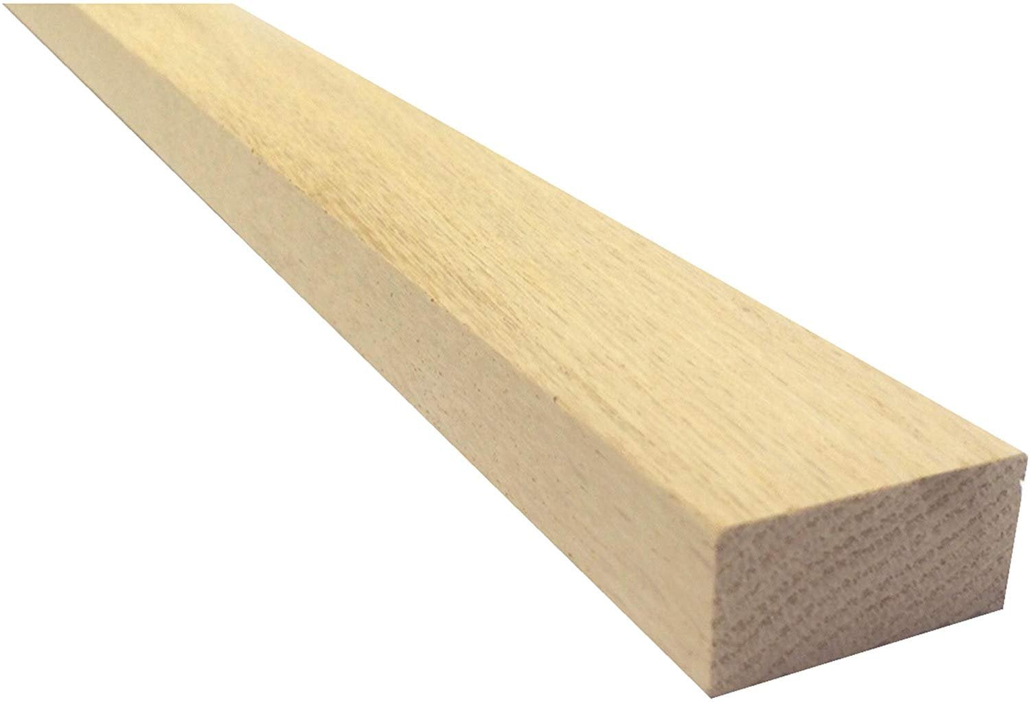 Unfinished Red Oak Smooth Square Edge Board, 3 ft