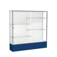 thumbnail image 1 of Waddell 376WB-SN-NY Spirit 72 x 72 x 16 in. Navy Base Floor Display Case with 6 ft. Length, White Back - Satin, 1 of 7