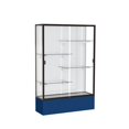 thumbnail image 1 of Waddell 374WB-BZ-NY Spirit 48 x 72 x 16 in. Navy Base Floor Display Case with 4 ft. Length, White Back - Dark Bronze, 1 of 7