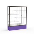 thumbnail image 1 of Waddell 375MB-BZ-PE Spirit 60 x 72 x 16 in. Purple Base Floor Display Case with 5 ft. Length, Mirror Back - Dark Bronze, 1 of 7