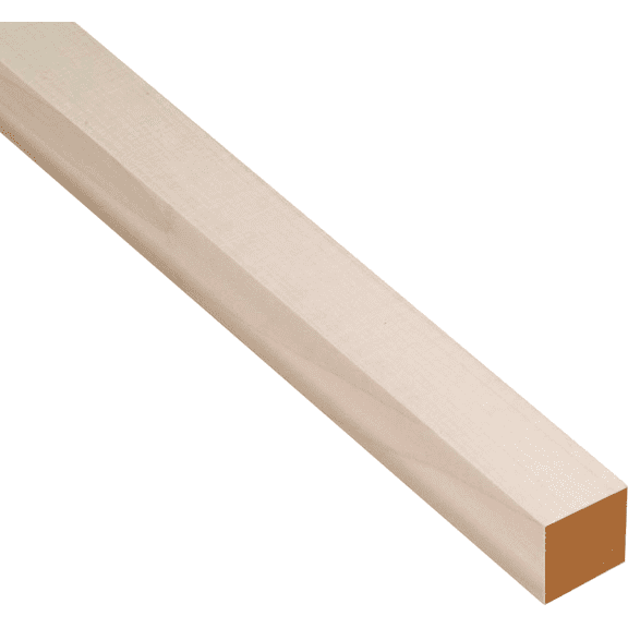 Waddell Square Hardwood Dowel Rod - Pack of 12  Residential Use, Standard Application
