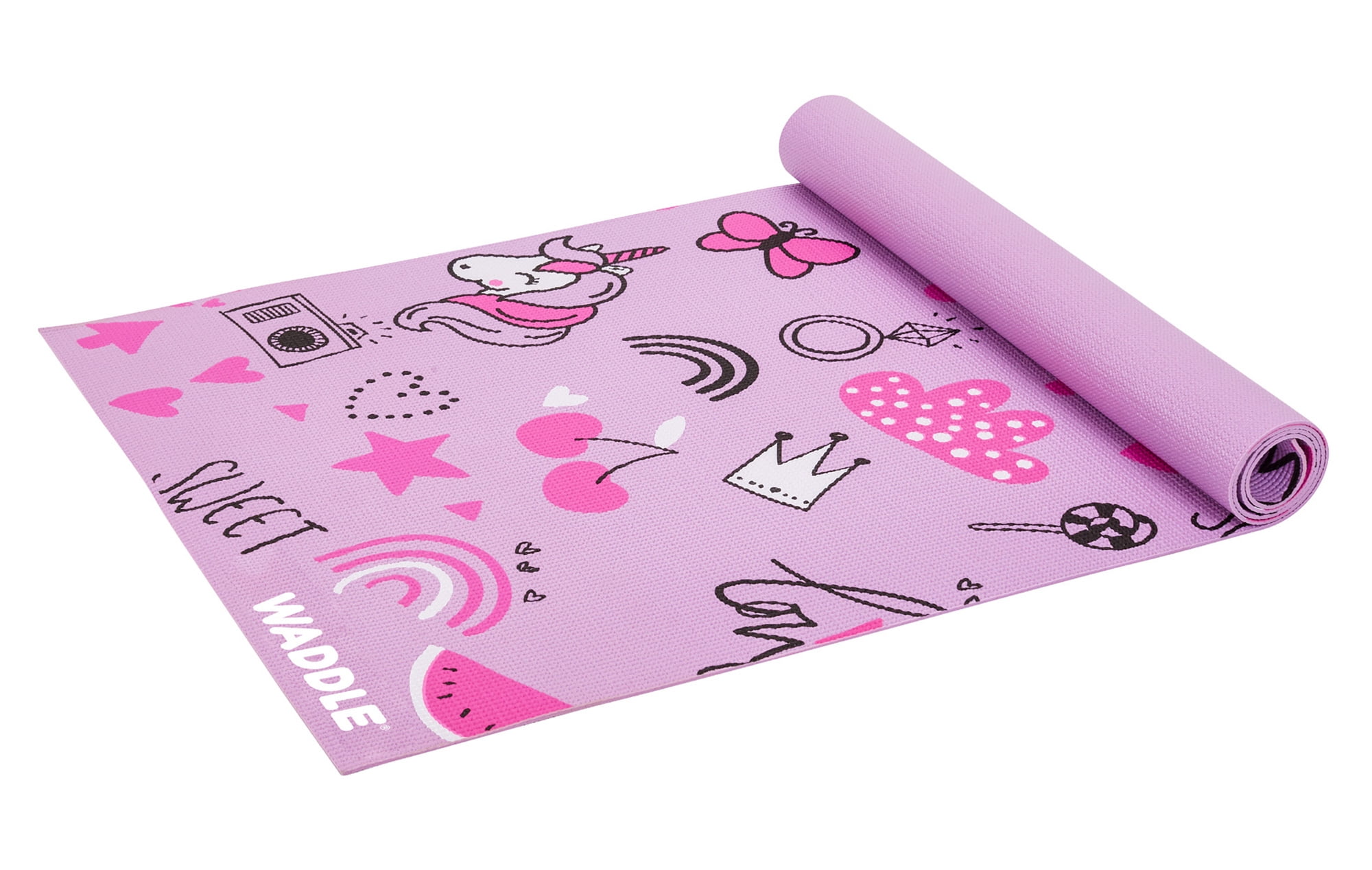 Waddle Yoga Mat, Yoga Mat for Kids, Exercise Mat for Toddlers, Kids Ages 3  Years and Up, Unicorn