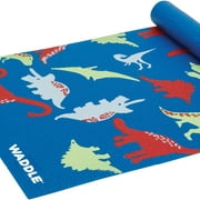 Waddle Yoga Mat, Yoga Mat for Kids, My First Yoga Mat, Exercise Mat for Toddlers, Kids Ages 3 Years and Up, Dino