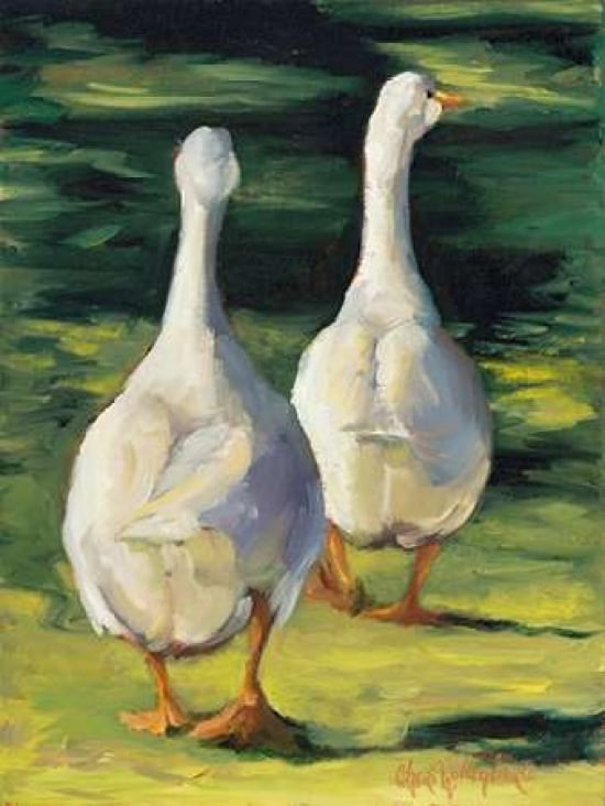 Waddling Home Canvas Art - Cheri Wollenberg (18 x 24)