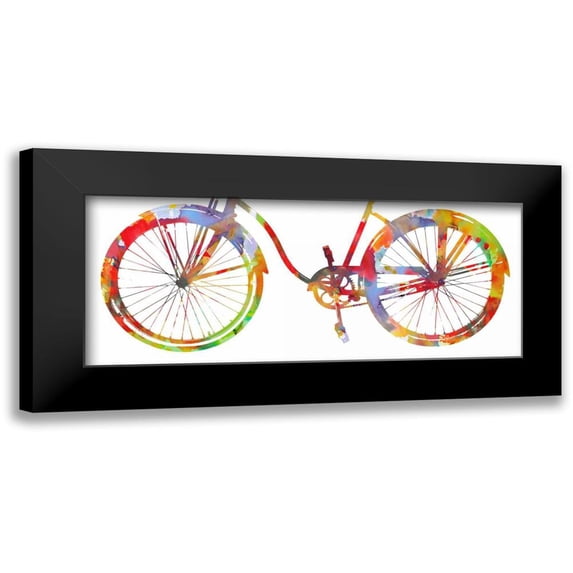 Wade, Amanda 18x10 Black Modern Framed Museum Art Print Titled - Bike Ride I