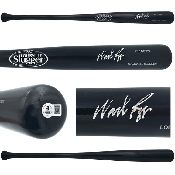 Wade Boggs Autographed Black Louisville Slugger Pro Stock Baseball Bat Boston Red Sox Beckett BAS Witness 241445
