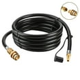 thumbnail image 1 of Wadeo 12ft RV Propane Quick Connect Hose for RV to Grill, Propane Quick Connect for Connecting 1lb Throwaway Bottle, 1lb Portable Appliance or 3/8 Female Flare to RV 1/4" Female Quick Disconnect, 1 of 8