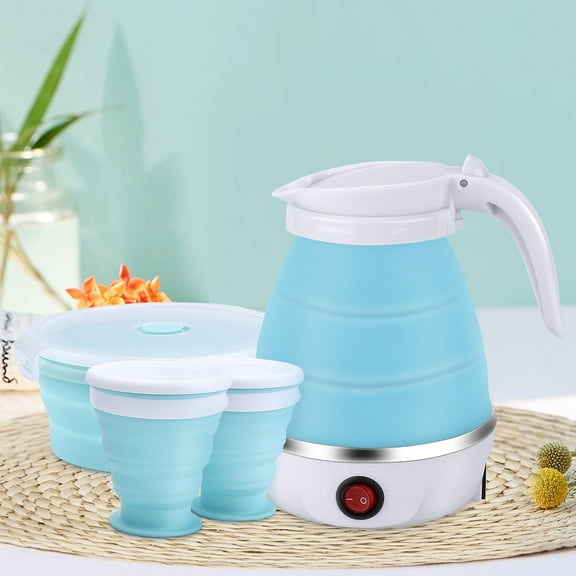 Wadeo 600W 600mL Electric Kettle, White with Automatic Shut-off