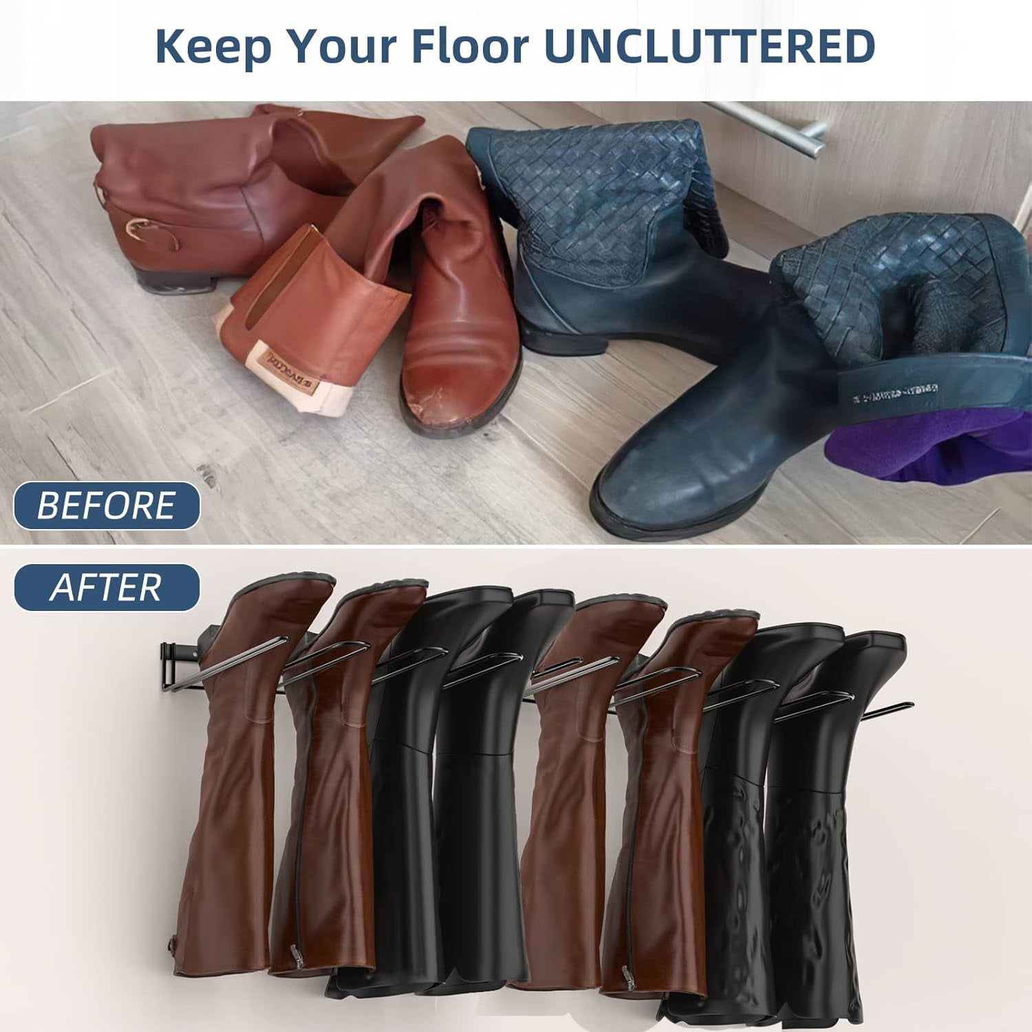 Wader Boot Hangers Boot Rack Wall Mounted 8 Pair Sturdy Metal Boot Organ Walmart