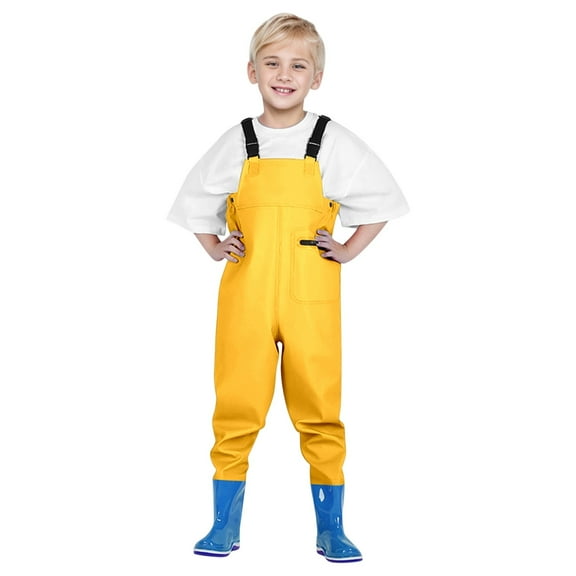 Waders Fishing Waders with Boots Waterproof Pants Girls Dirty Proof Rain Bib Pant Outdoor 11-12 Years Summer&nbsp;Clothes