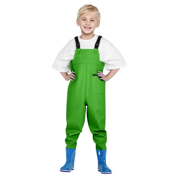 Waders for Kids Kids Waders for Fishing Waterproof Rain Pants Mud Dirty Proof Rain Bib Pant Portable 9-10 Years Summer&nbsp;Clothes
