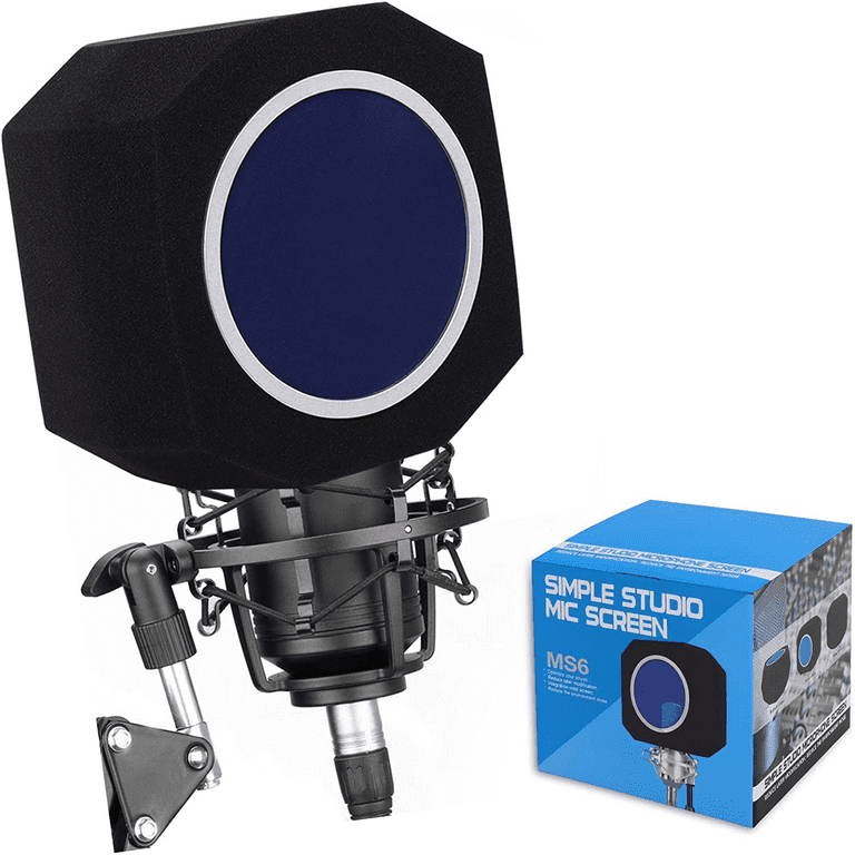 Wadoy Acoustic Microphone Filter, Mic Foam Ball for Record Studios, Eyeball  Mic Filter for Sound-Absorbing