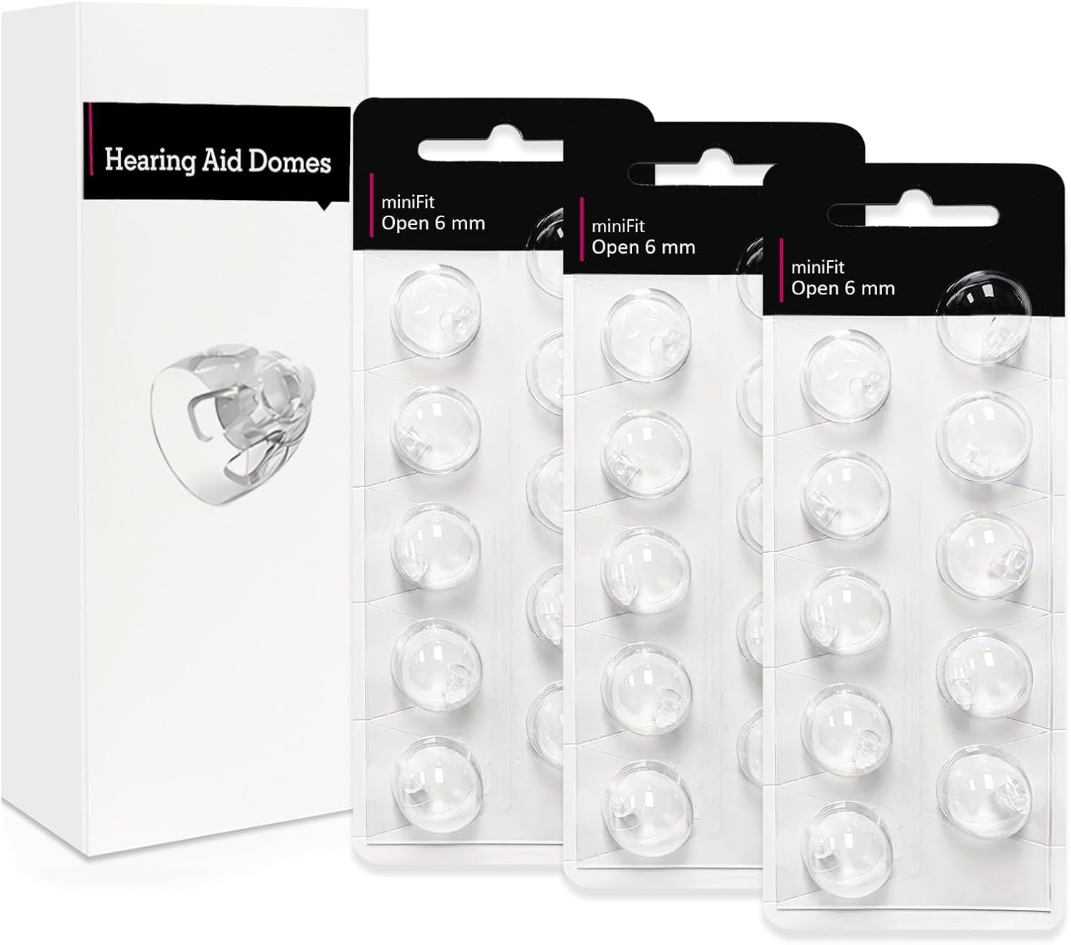 WadwP (30 Pcs) Hearing Aid Domes Accessories for Oticon Replacements
