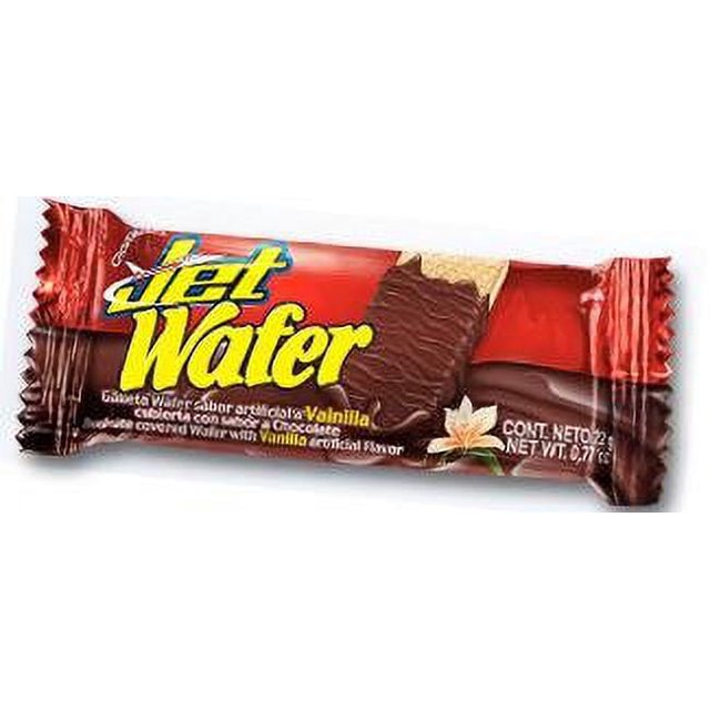 Wafer Jet Chocolate Covered Wafer Chocolatina Wafer Jet de Vainilla