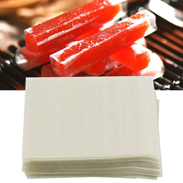 Wafer Paper, 500Pcs Paper Edible Rice Wafer Paper Wrapping Sheets