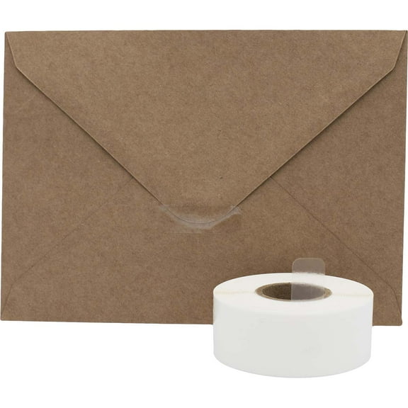 Wafer Seals Clear Packaging Seals Stickers, 0.5 x 1.5 Inches Wide, 500 Labels on a Roll