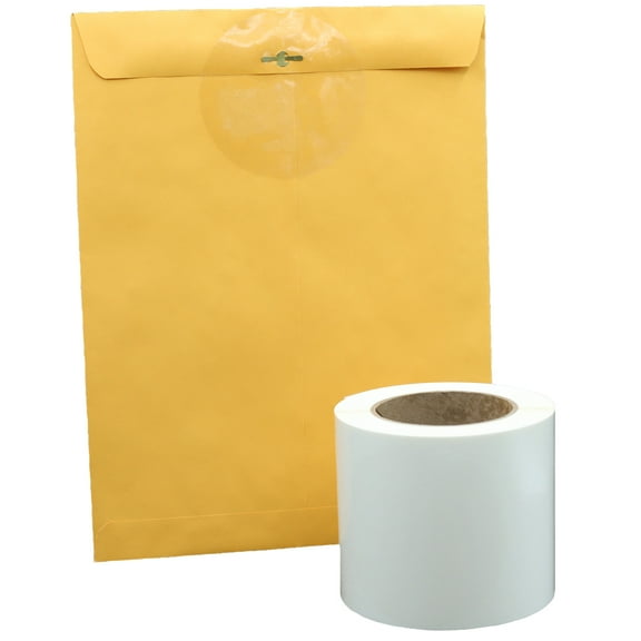 Wafer Seals Clear Transparent Circle Dot Stickers | 4" Inch Round | 500 Pack